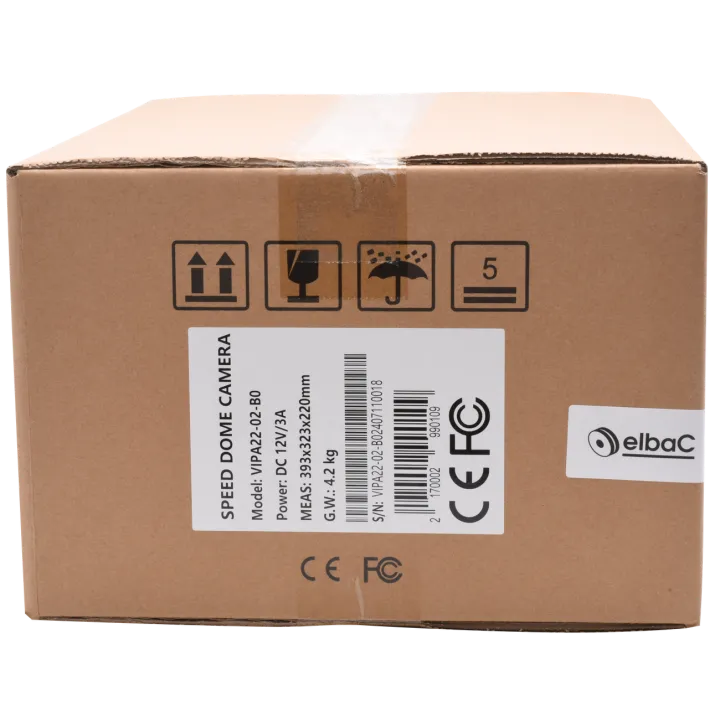Caméra Mini-Dome Motorise Ip 2Mpx Ptz ×25 Boîte 1 Pc