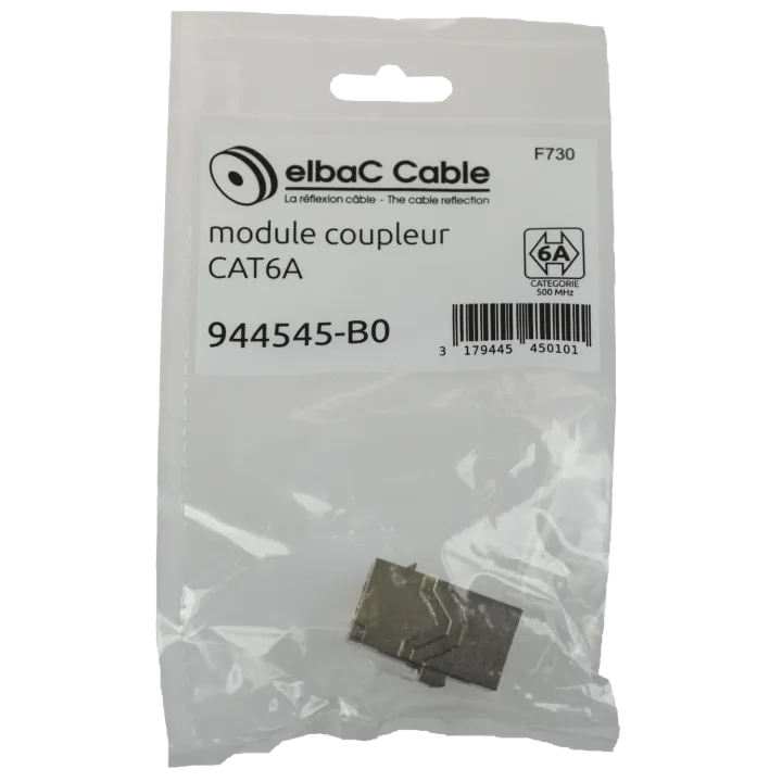 Module Coupleur Cat6A Boîte 1 Pc