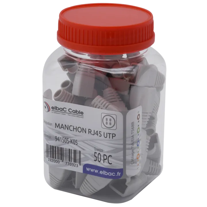 Manchon Gris Rj45 Utp Boîte 50 Pc