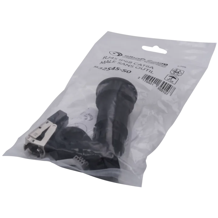 Rj45 Male Cat6A Ip68 Sans Outil Sachet 1 Pc
