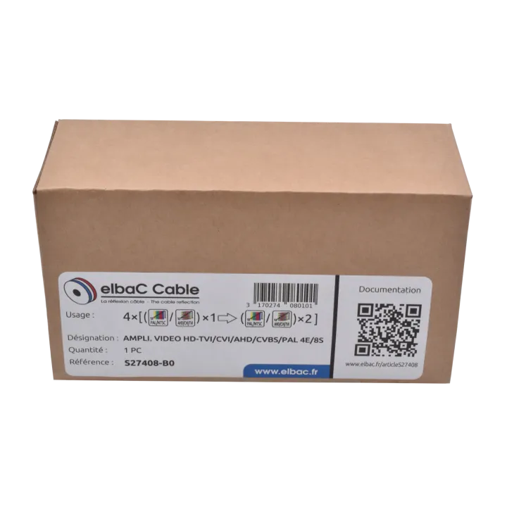 Ampli Pal/Ahd/Cvi/Tvi 4E/8S - Cd408Hd Boîte 1 Pc