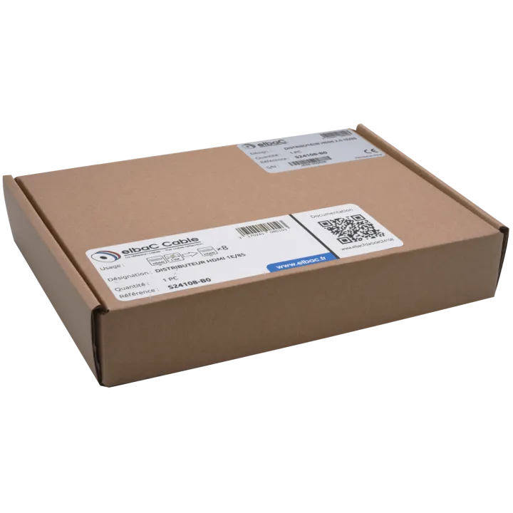 Distributeur Hdmi 2.0 1E/8S Boîte 1 Pc
