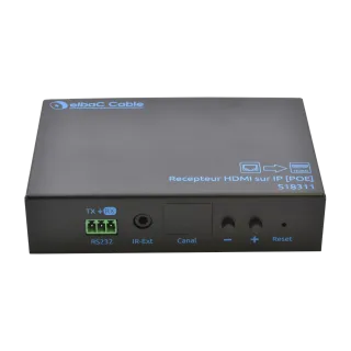Recepteur Deport Hdmi Sur Ip Poe Boîte 1 Pc