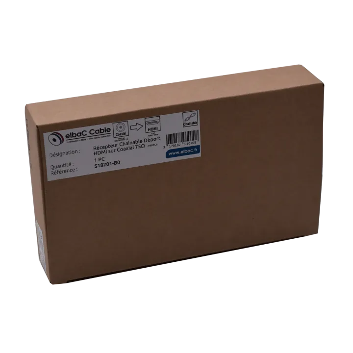 Deport Hdmi Recepteur Câble Coax - He01Cr-2 Boîte 1 Pc