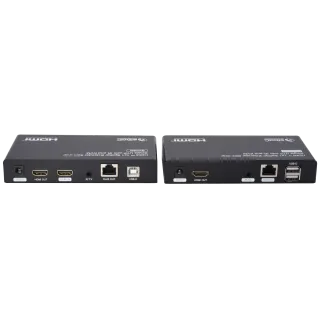 Deport Hdmi/Kvm/Usb2 1Rj45 Emet+Recep Boîte 1 Kit