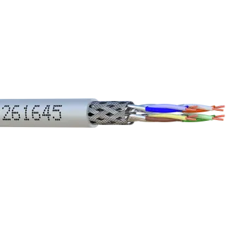 Cordon S/Ftp Cat6A Awg26 Lszh Gris 01.5M Cordon 1 Pc 1.5M