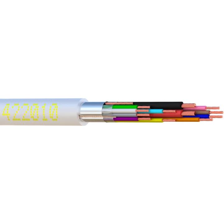 Câble Alarme Souple 10C Cu + 2×0.75 Scr Bob. Bois 500 M