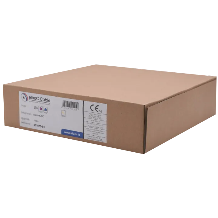 Câble Alarme Souple 20C Cu Scr Boîte 100 M