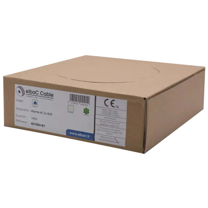 Câble Alarme Souple 06C Cu Scr Boîte 100 M