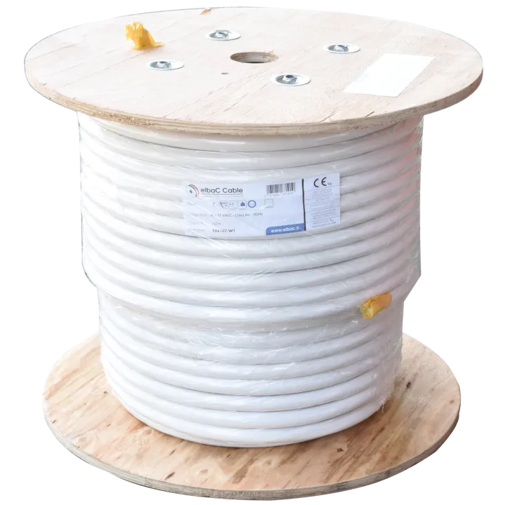 Câble Coaxial 4X17Vatc Classe A Blanc Les 100M