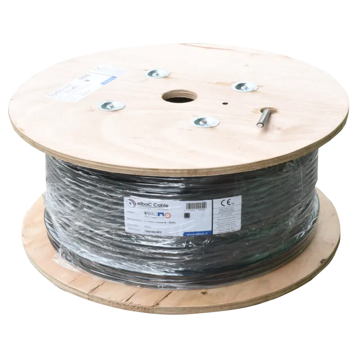 Câble Câble Coax 11Patc Classe A Noir Touret De 250 M