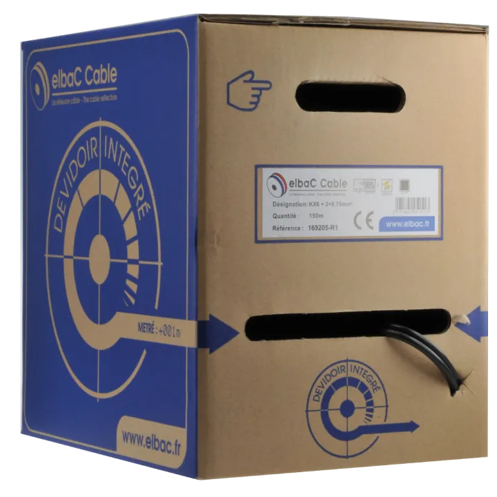 Câble Video Kx6 + 2X075 Nappe Box De 150M 169205-R1