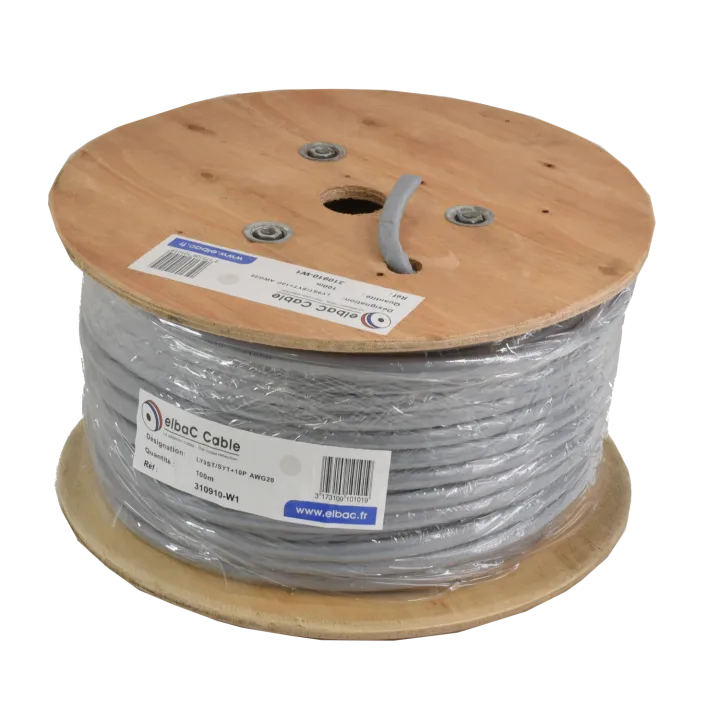 Câble Portier-Alarme 10 Paire Awg20 Les 100M 310910-W1
