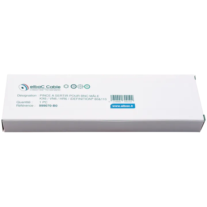 Pince A Sertir Bnc Kx6/Idef80/Idef110/Hr6 Boîte 1 Pc