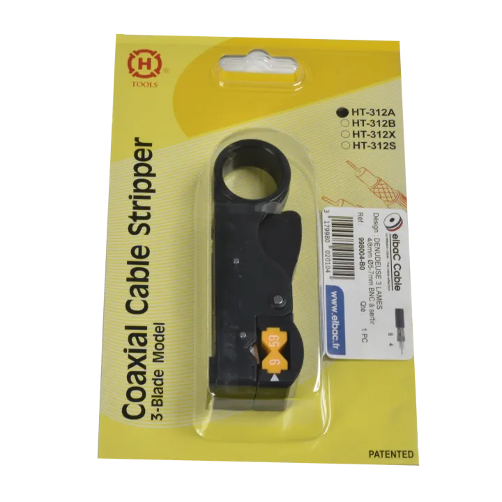 Denudeuse 3 Lames 4/8Mm Ø6-7Mm Boîte 1 Pc