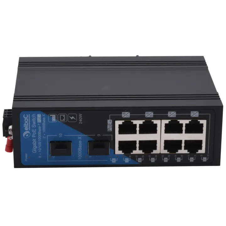 Switch Indus 240W - 8×1Gb/Poe+ & 2×Sfp 1Gb Boîte 1 Pc