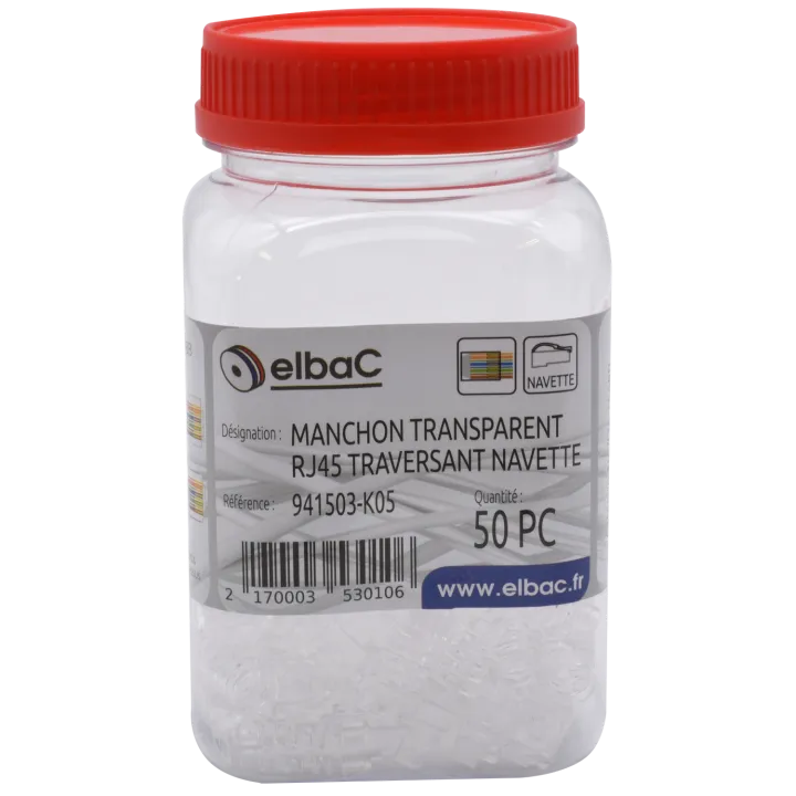 Manchon Transparent Rj45 Navette Boîte 50 Pc