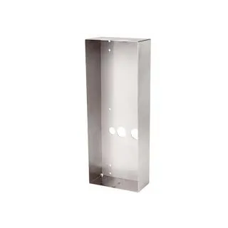 Cadre Saillie Inox Avec Visière Anti-Pluie Pour Platine Vidéo Jpdvflbm