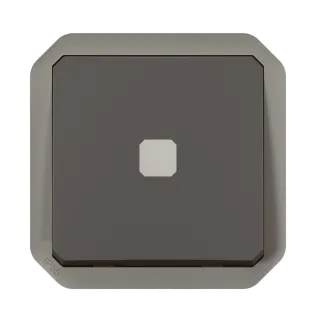 Interrupteur temporisé lumineux Plexo composable anthracite