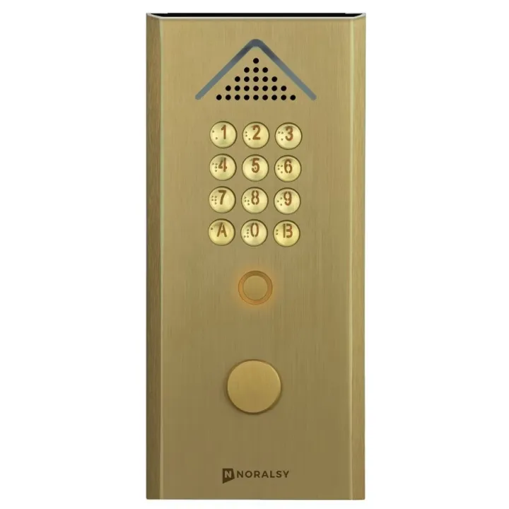Clavier 4g Alu EasyConnect (Modèle sans lecteur vigik+) dorée