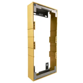 Boitier saillie alu doré pr clav codé Easyconnect format compact