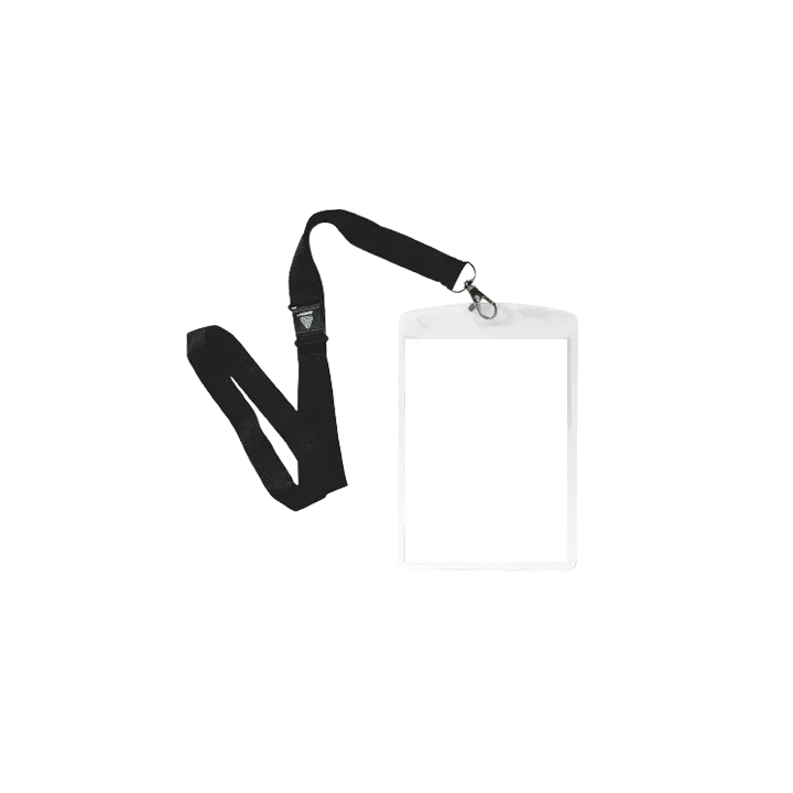 Accès-Bdg-Pbtc Porte Badge Rigide+Zip Tmy De Cou Par Lot De 10