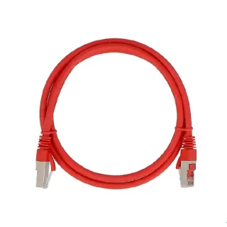 Cordon Cat6A S/Ftp Rouge 0,15M 500Mhz Lszh