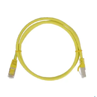 Cordon Cat6A S/Ftp Jaune 0,15M 500Mhz Lszh