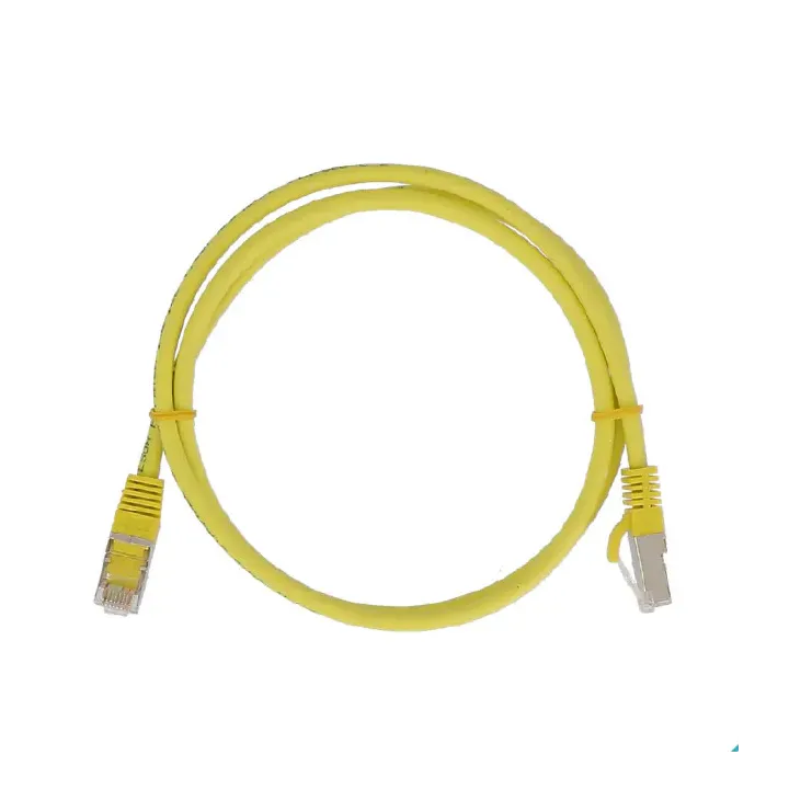 Cordon Cat6A S/Ftp Jaune 0,15M 500Mhz Lszh