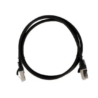 Cordon Cat6A S/Ftp Noir 0,15M (500Mhz) Lszh