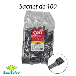 Collier D'Installation Tête Simple Mm 180X9 Noir 100 Pcs/Sachet 5000 Pcs/Carton