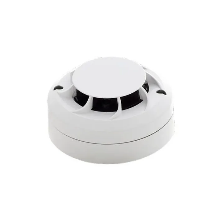 Détecteur optique de fumée adressable avec ICC, certifié NF, 32 V, blanc