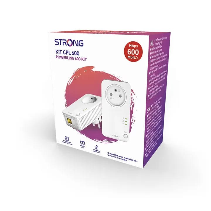 Powerline Kit Cpl 600 Mbit/ For France