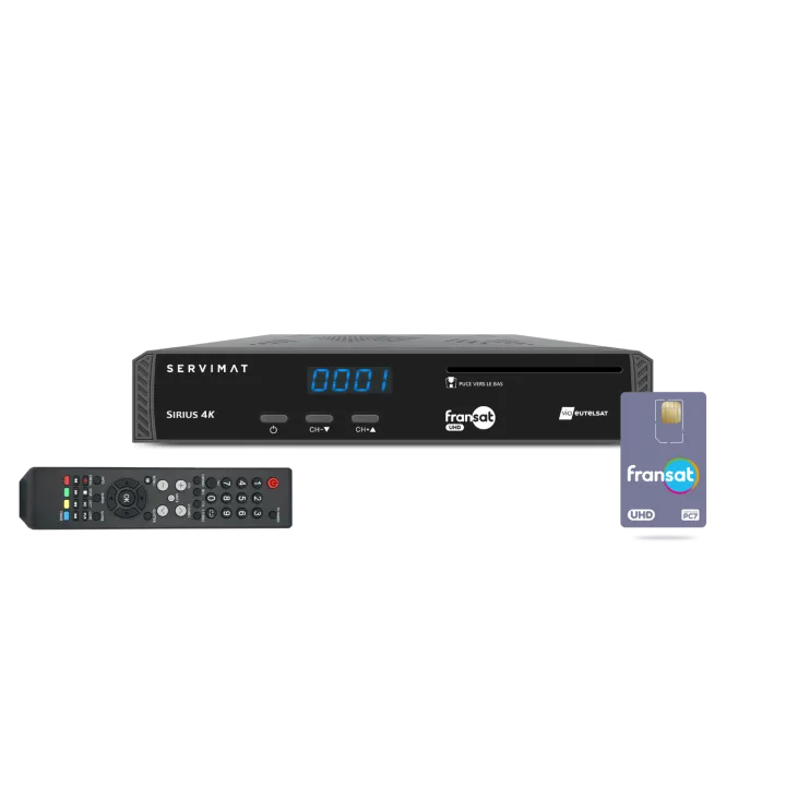 Kit Sirius 4K + Carte Fransat