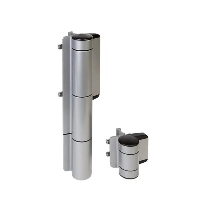 Charnière Avec Ferme-Portail Hydraulique 180° Intégré-Argent