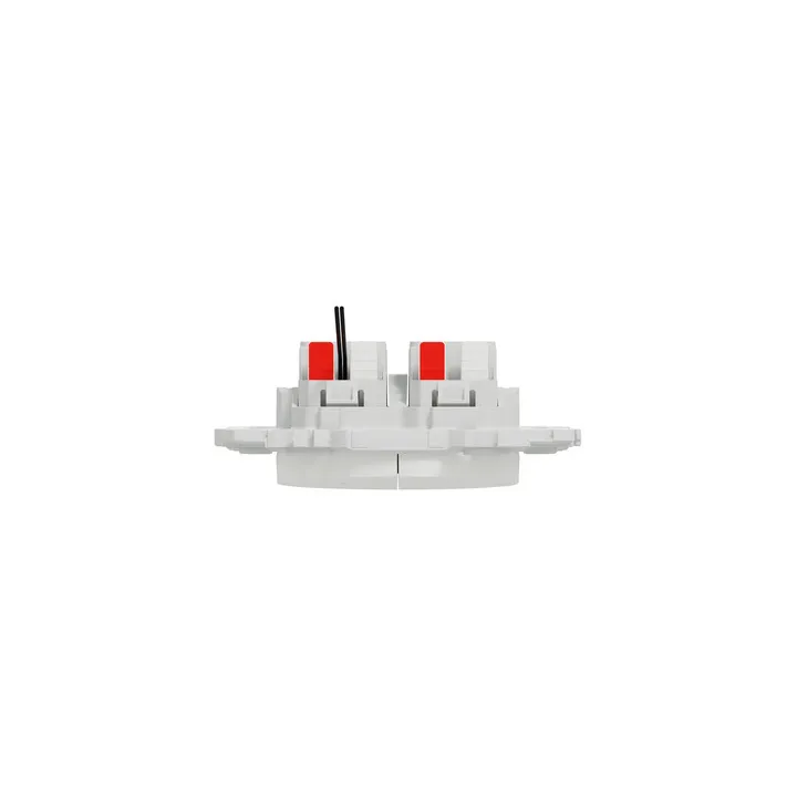 Odace - double va-et-vient ou poussoir lumineux LED 0,15mA - 10AX - blanc craie