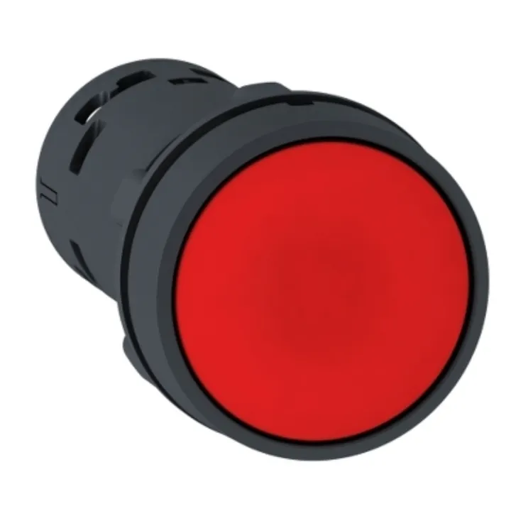 Harmony bouton-poussoir affleurant - Ø22 - rouge - 1O+1F