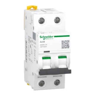 Acti9 iC60N - Disjoncteur - 2P - 4A - Courbe C - 400Vca - 6000A/50kA