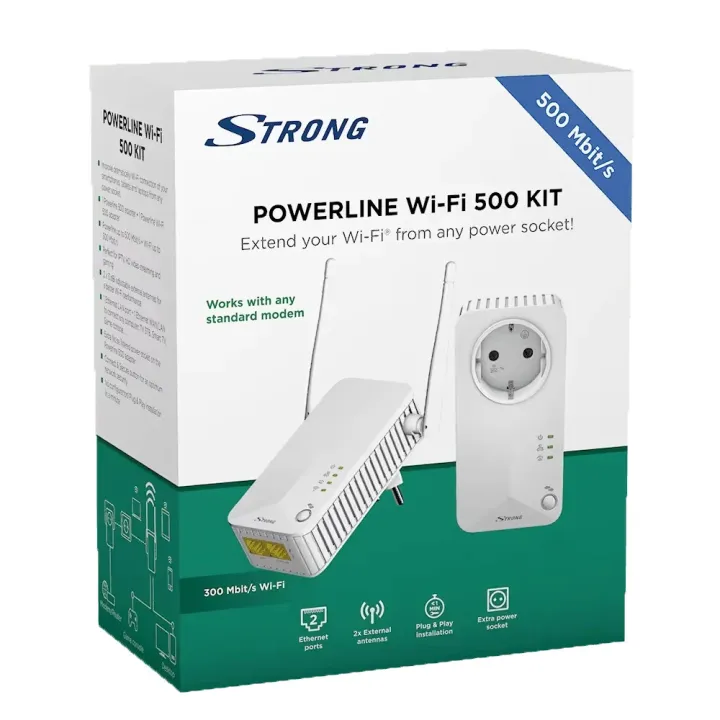 Hybrid Powerline Kit Cpl Wi-Fi 600 Mbit/ For Fr