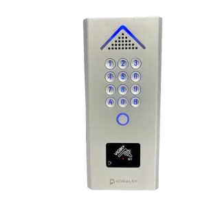 Clavier 4G EASYCONNECT+Alu argent-2 relais-Lecteur-Vigik+(EC-PTAVP)