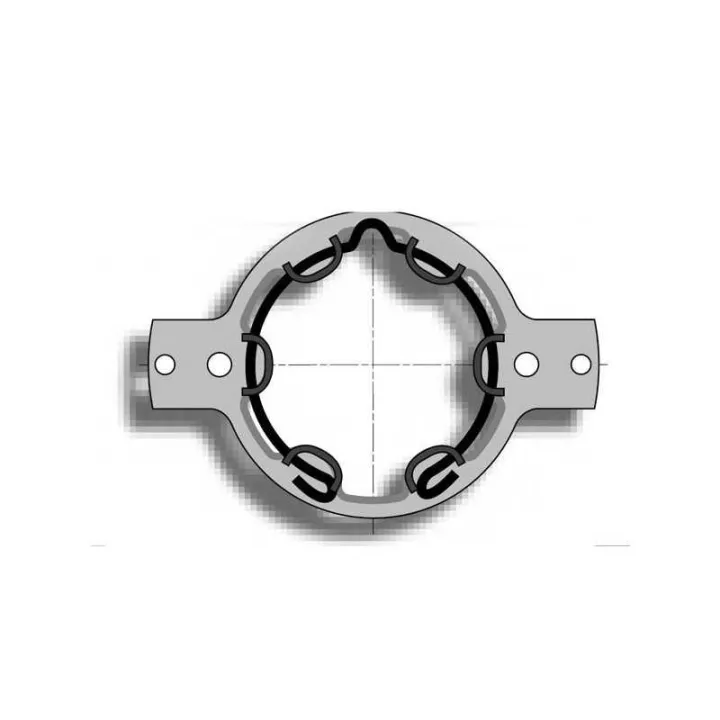 Support Acier Entraxe 102 Type Somfy Avec Anneau