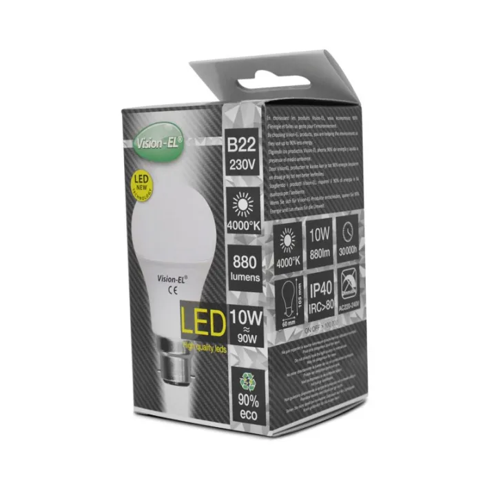 LED 9W BULB B22 4000K BX