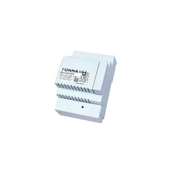 Alimentation 12 V~ / 1,5 A pour interphonie - 3 modules rail DIN - Nac & RTC