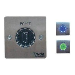 Bouton de sortie CAPACITIF à synthèse vocale à encastrer-Dim. 80