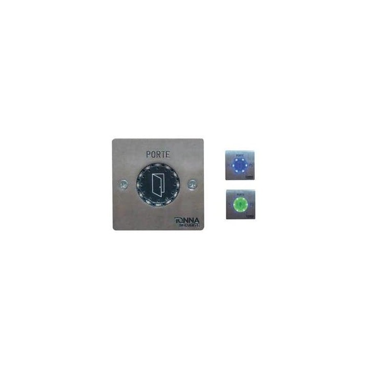 Bouton de sortie CAPACITIF à synthèse vocale à encastrer-Dim. 80