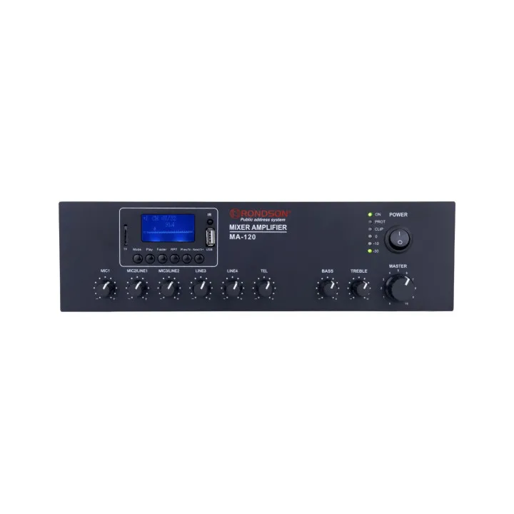 Amplificateur 120W, Bluetooth, Mp3, Usb, Sd, Tuner, 100V