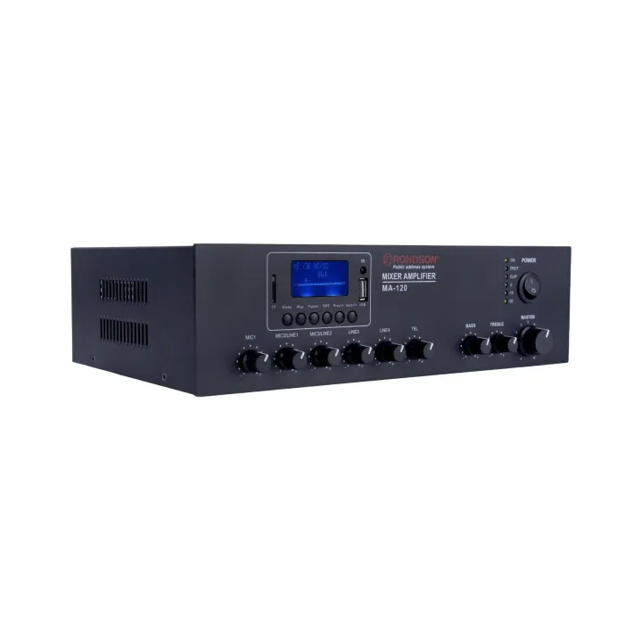 Amplificateur 120W, Bluetooth, Mp3, Usb, Sd, Tuner, 100V