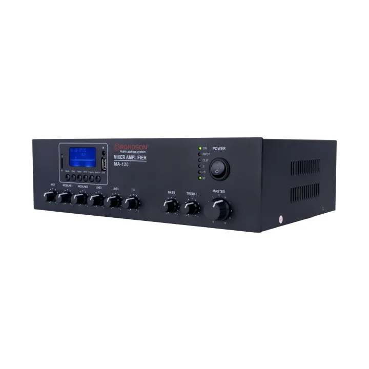 Amplificateur 120W, Bluetooth, Mp3, Usb, Sd, Tuner, 100V