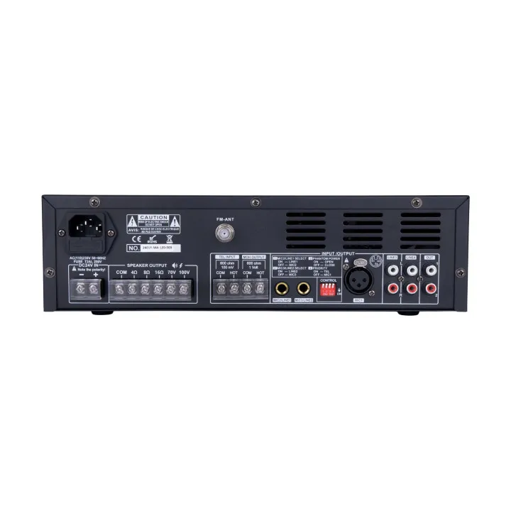 Amplificateur 120W, Bluetooth, Mp3, Usb, Sd, Tuner, 100V