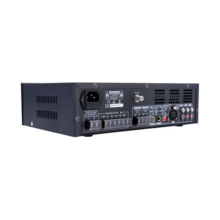 Amplificateur 120W, Bluetooth, Mp3, Usb, Sd, Tuner, 100V
